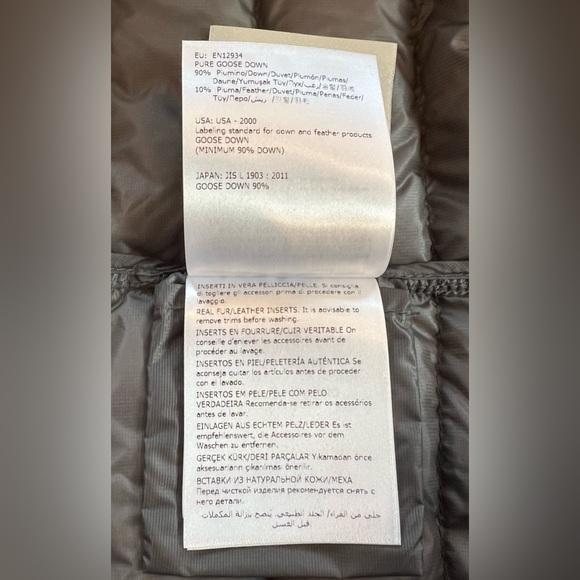 Moncler Women’s SORBUS Lightweight Puffer Jacket with Mink Fur Trim - Picture 15 of 16